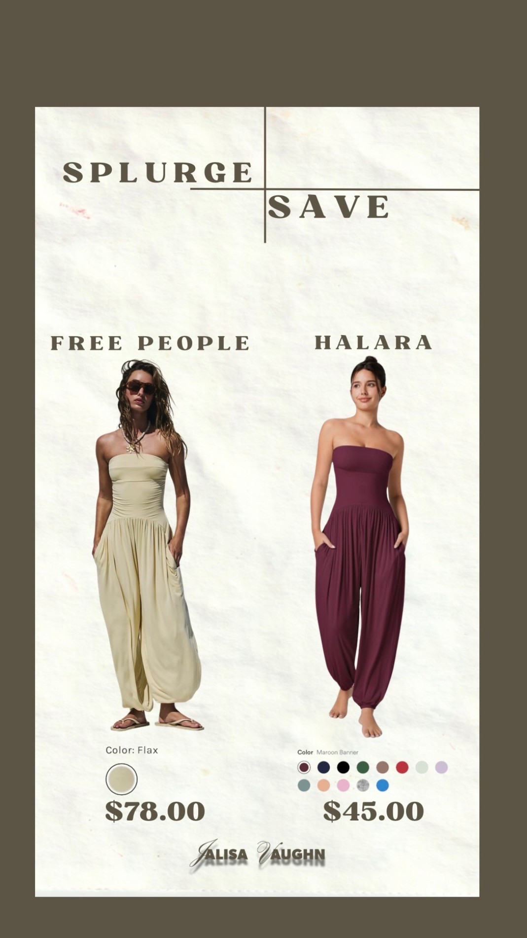 Strapless jumpsuit find! Save and have more color options!

#LTKootd