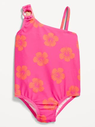 Printed One-Shoulder Swimsuit for Toddler Girls | Old Navy (US)