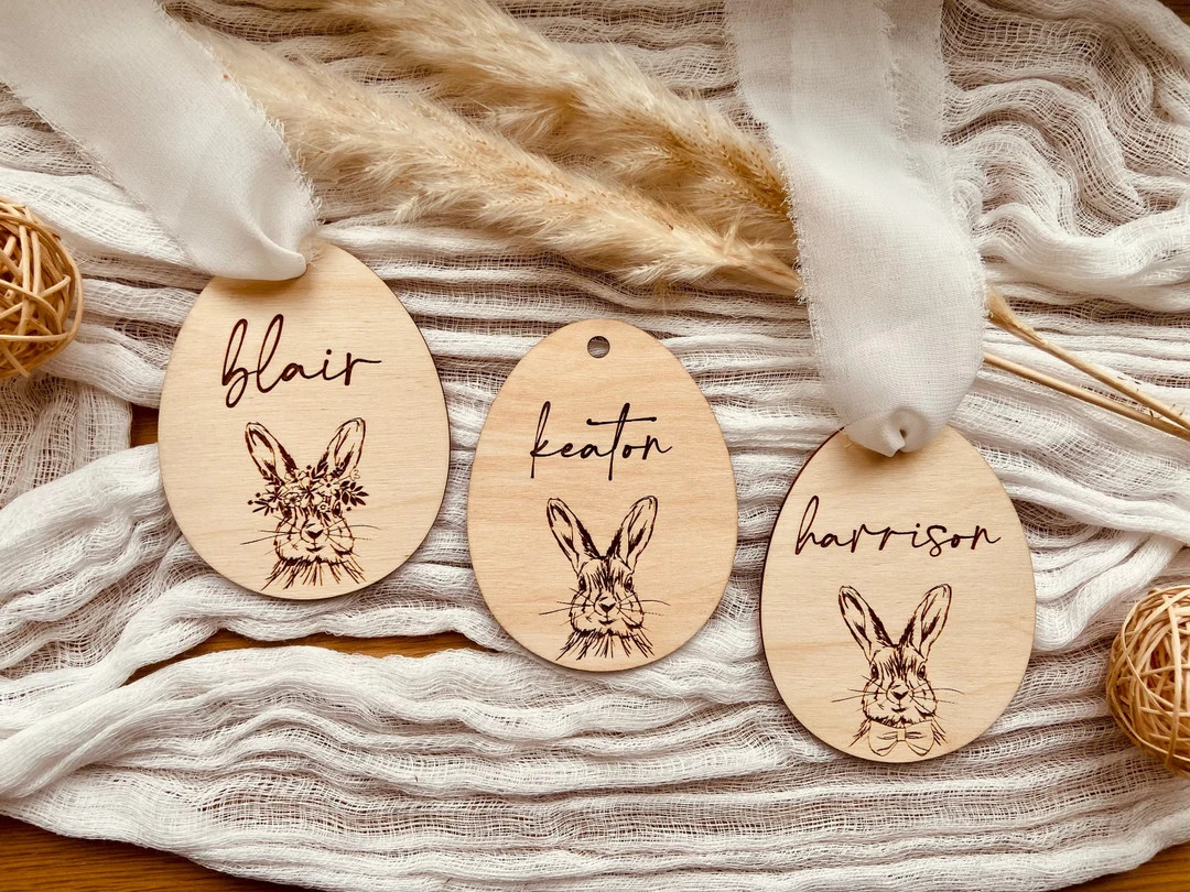 Personalized Easter Basket Tag, Easter Basket Name Tag, Easter Tag, Kids Easter Basket, Easter Ba... | Etsy (US)