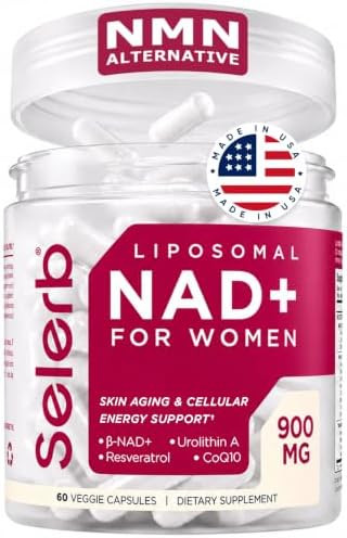 NAD+ Supplement for Women - NMN Alternative with β-NAD+, Trans-Resveratrol, CoQ10, D-Ribose - Pr... | Amazon (US)