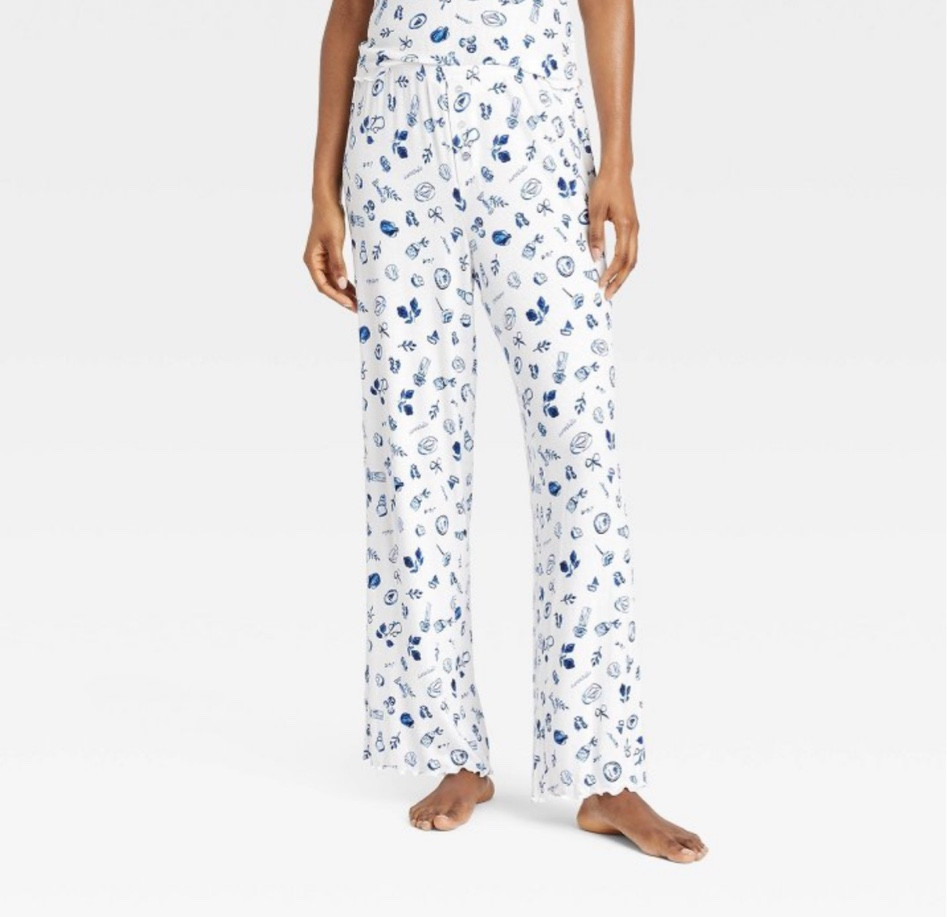 Nautical preppy blue & white pajama pants 

Super soft! You will be happy you got these 

#LTKSeasonal #LTKMostLoved #LTKSaleAlert