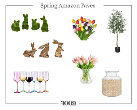 Spring decor is always so fun and cheery! Here are some great finds from Amazon for your home decor.


Tulips, faux tulips, bunnies, vase, cane, colored wine glasses, wine glasses, spring wine glasses, olive tree, faux olive tree

#LTKFind #LTKhome #LTKSeasonal