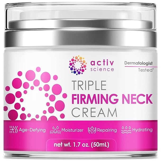 ACTIVSCIENCE Neck Firming Cream - Natural Anti-Aging Facial Moisturizer with Retinol, Collagen & ... | Amazon (US)