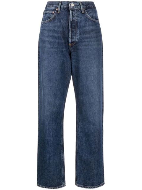 AGOLDE high-waist straight-leg Jeans - Farfetch | Farfetch Global