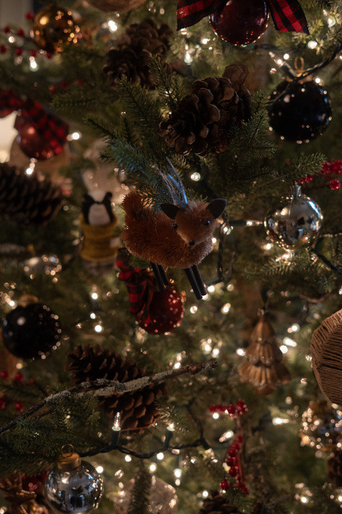 OMG this woodland Christmas tree is giving full winter fairytale vibes!! The rich greens, the earthy textures, the soft woodland ornaments — I’m literally obsessed. It feels like bringing a magical forest right into the bedroom. Cozy, rustic, and SO dreamy, this tree totally transforms the whole space. It’s the perfect mix of classic holiday style and nature-inspired Christmas decor and I cannot get over it!! 

 #LTKHoliday #LTKSeasonal #LTKHome