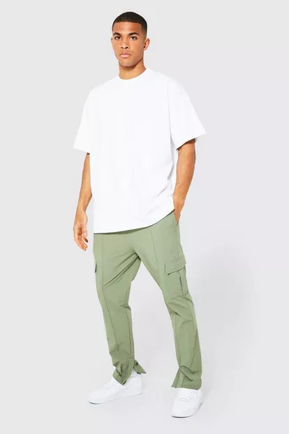 Oversized Man T-shirt And Woven Jogger Set | Boohoo.com (US & CA)