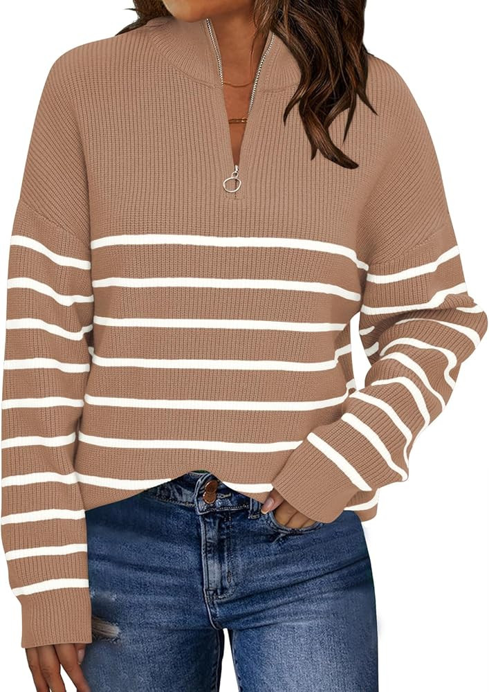 LILLUSORY Striped Oversized Sweater | Amazon (US)