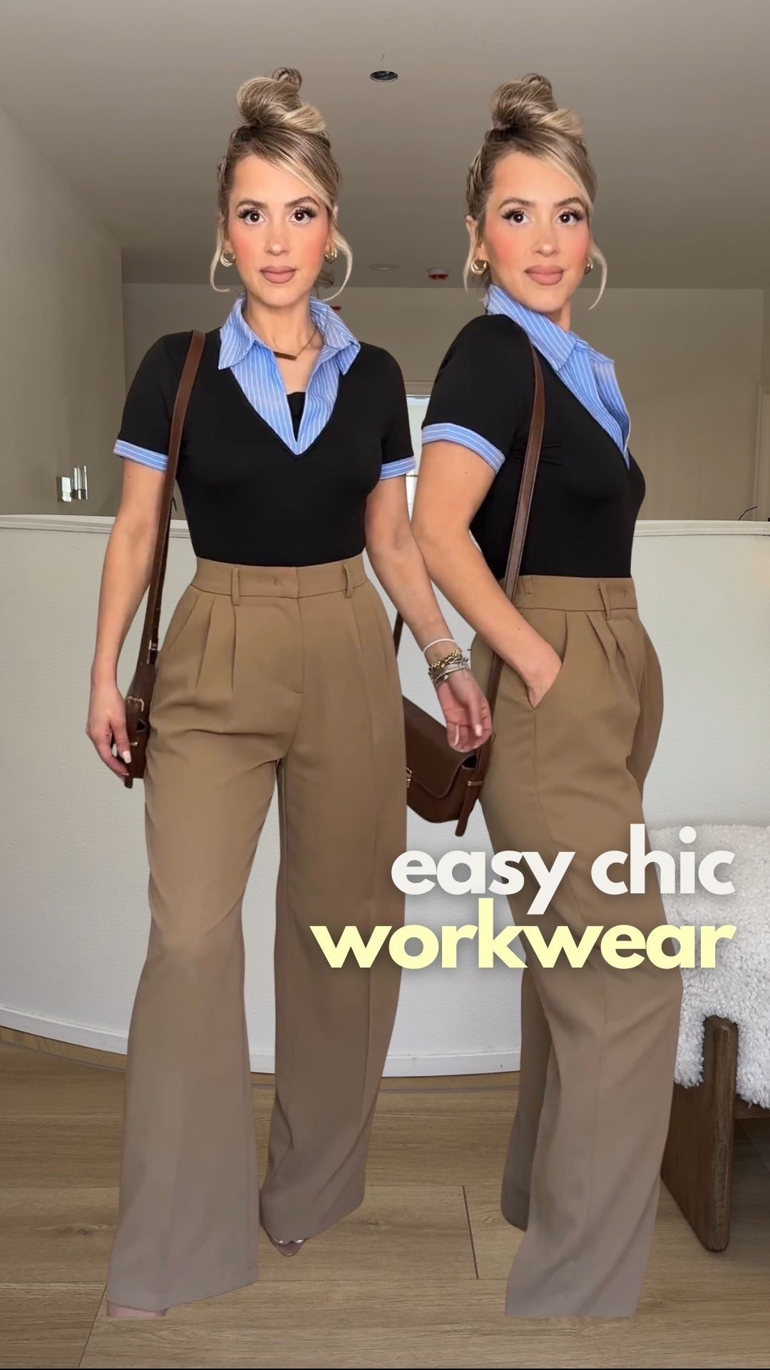 Style tip: 2 in 1 built-in layered OFFICE TOPS!! No bulk + no effort + matches literally any trouser in your closet!! 

Wearing small in tops 
Size small or size 4 in trousers

#LTKgrwm #LTKootd #LTKWorkwear