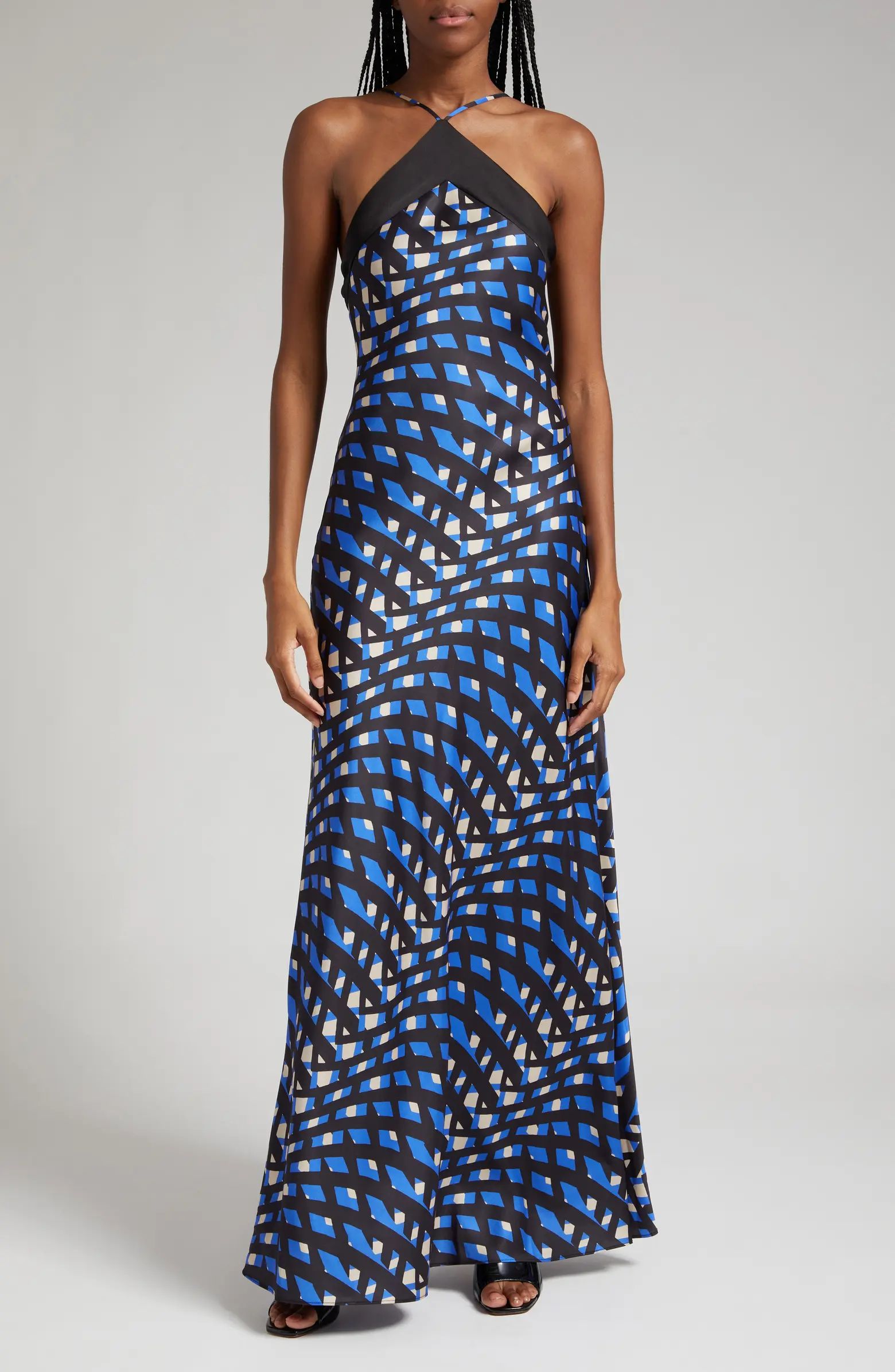 Cubism Print Maxi Dress | Nordstrom