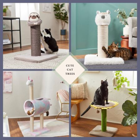 Whimsical Cat Trees and Scratchers from Chewy | Cat trees and scratchers are a great way for cats to alleviate boredom and provide stimulation, which can prevent destructive behavior and keep them mentally engaged. | Shop the cutest and most whimsical cat trees, featuring unicorns, sunflowers, and more, from Chewy here! 


#LTKsalealert #LTKfamily #LTKhome