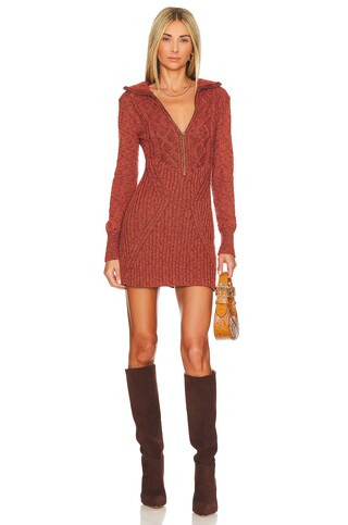 Free People Mont Blanc Mini Dress in Red Jasper from Revolve.com | Revolve Clothing (Global)