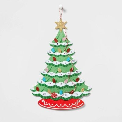 Felt Christmas Tree Hanging Advent Calendar - Wondershop™ | Target