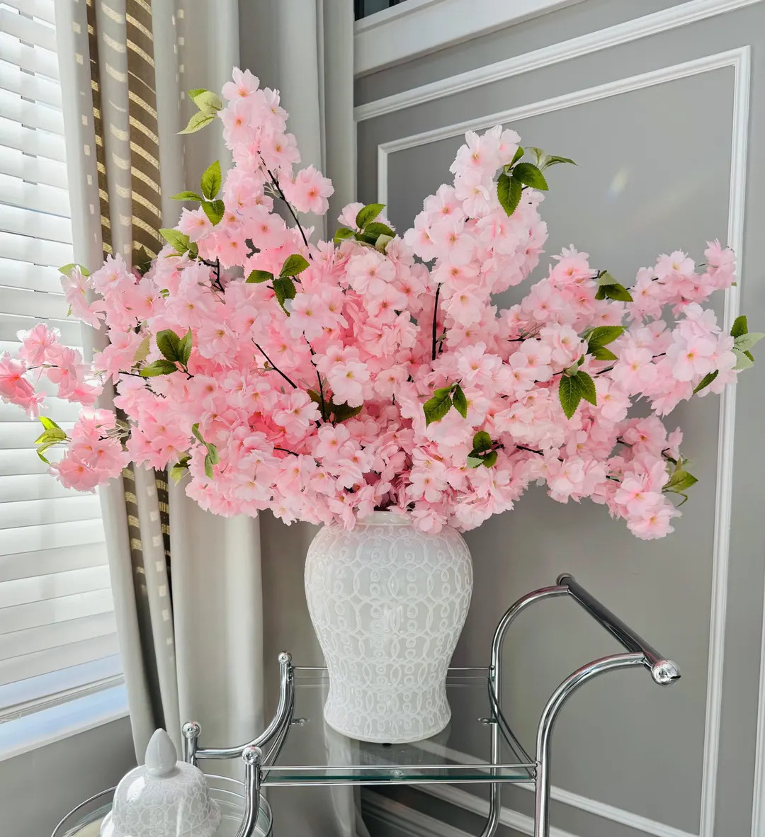 Sienna Pink Silk Cherry Blossom Flower 3 Branches Pack 40'' Inches - Etsy | Etsy (US)