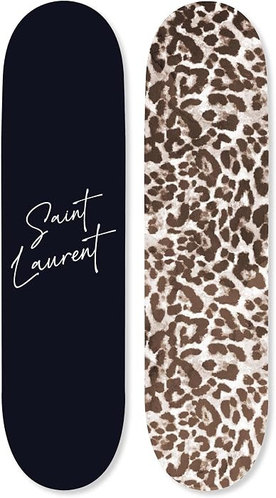 Fashion Cheetah Skateboard Acrylic Print Modern Wall D\u00e9cor Set by Notoriart, Ready to Hang, ... | Amazon (US)