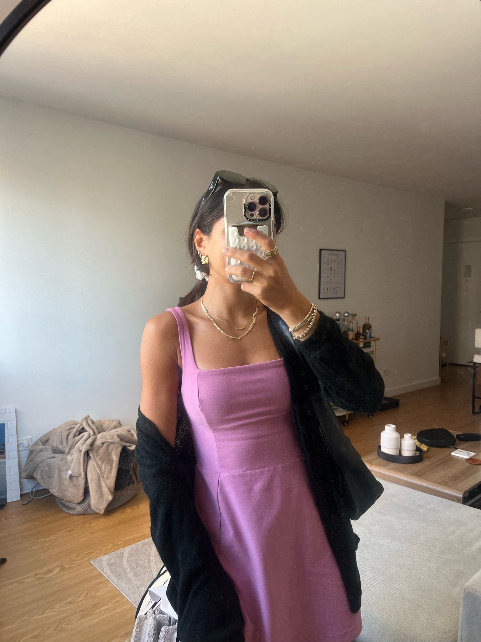 pink activewear dress with built in shorts! amazing quality (buttery soft) and so comfortable to wear all day