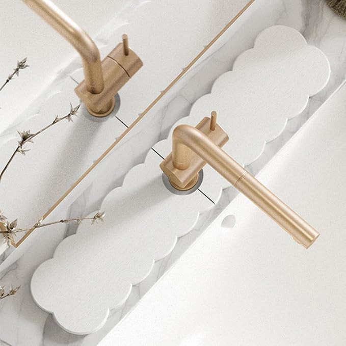 15.7'' Long Size Diatomite Faucet Mat Fast Drying Stone Sink Tray Splash Proof Bathroom Counter F... | Amazon (US)