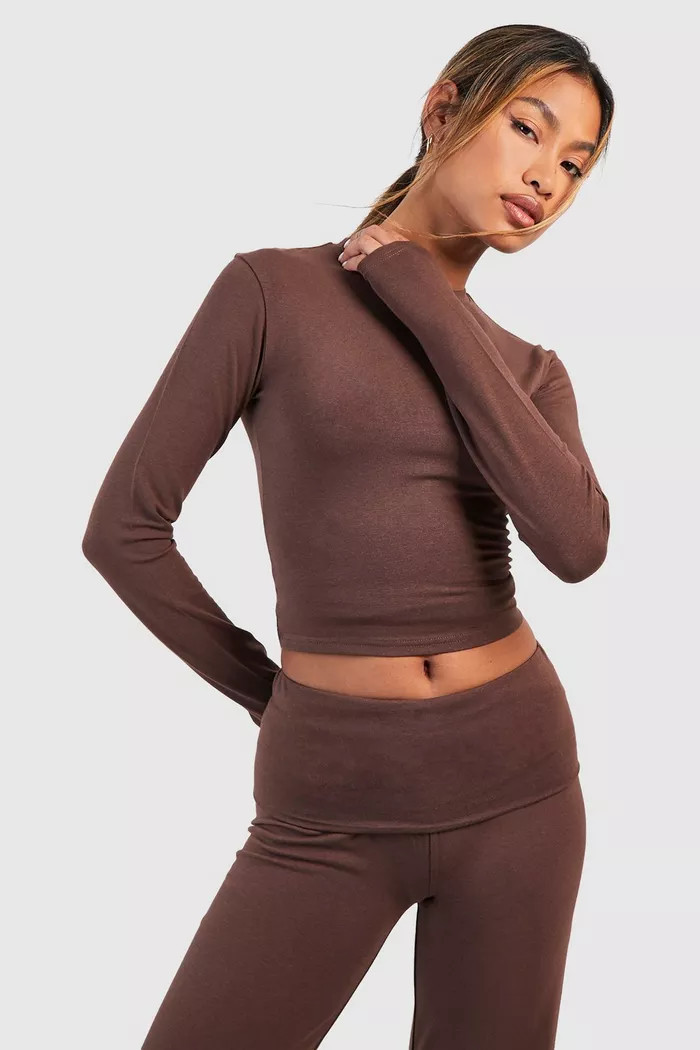 Soft Touch Long Sleeve T Shirt | Boohoo.com (UK & IE)