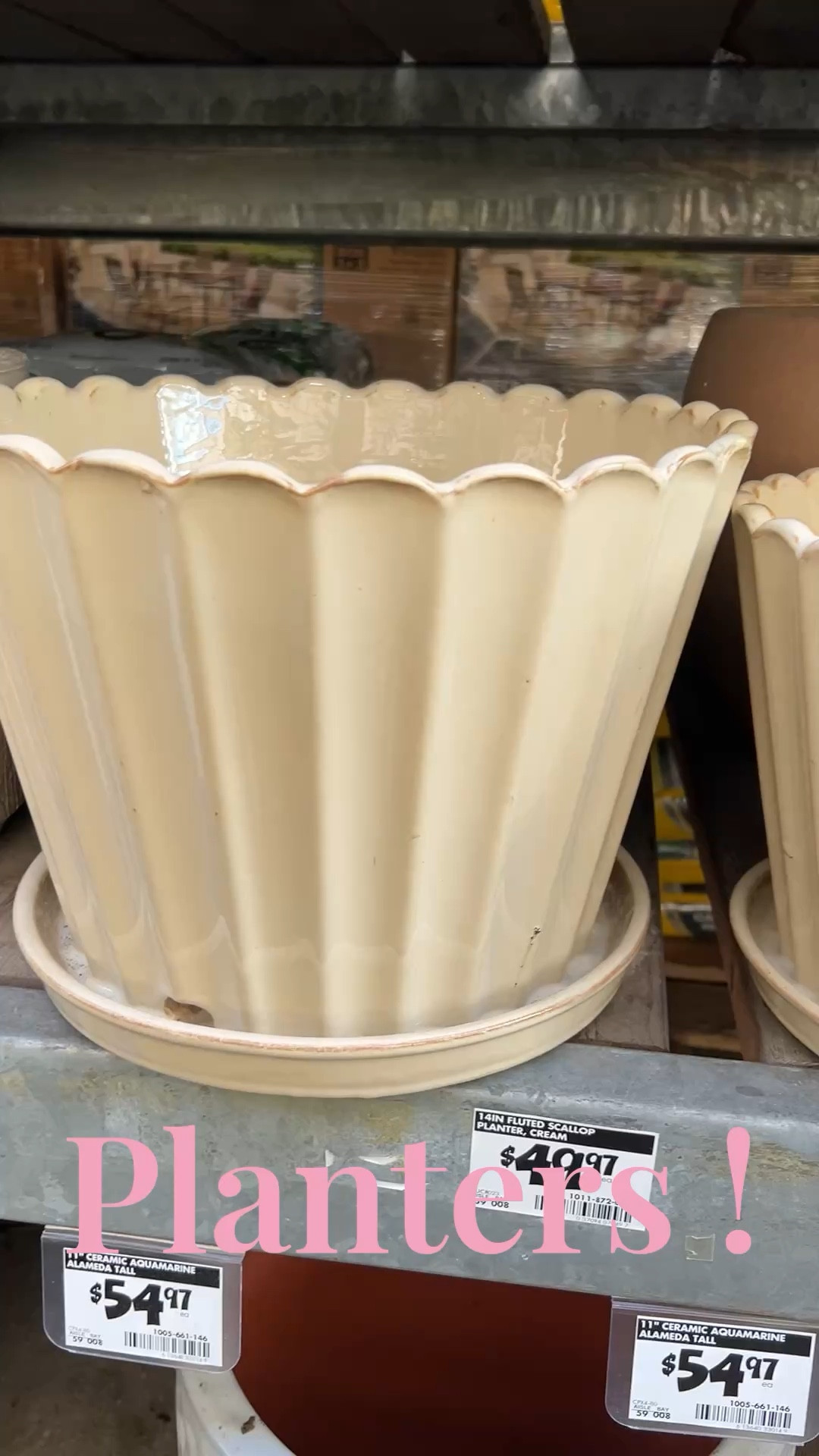 Estos planteros son tan lindos y los puedes encontrar en dos tamaños.
#garden #planters #homedepotplanters 