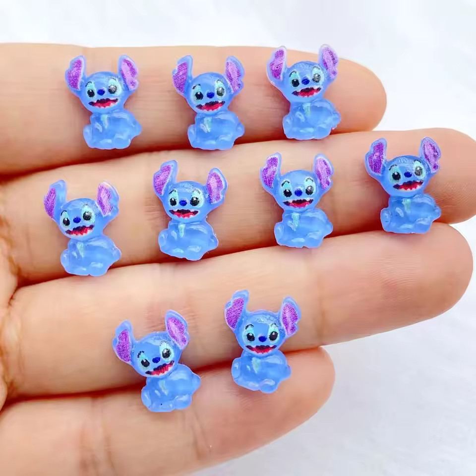 50 Pcs New Mini Kawaii Cartoon Animal Big Eared Monster Series Resin Scrapbook Diy Bow Decor Mani... | AliExpress (US)