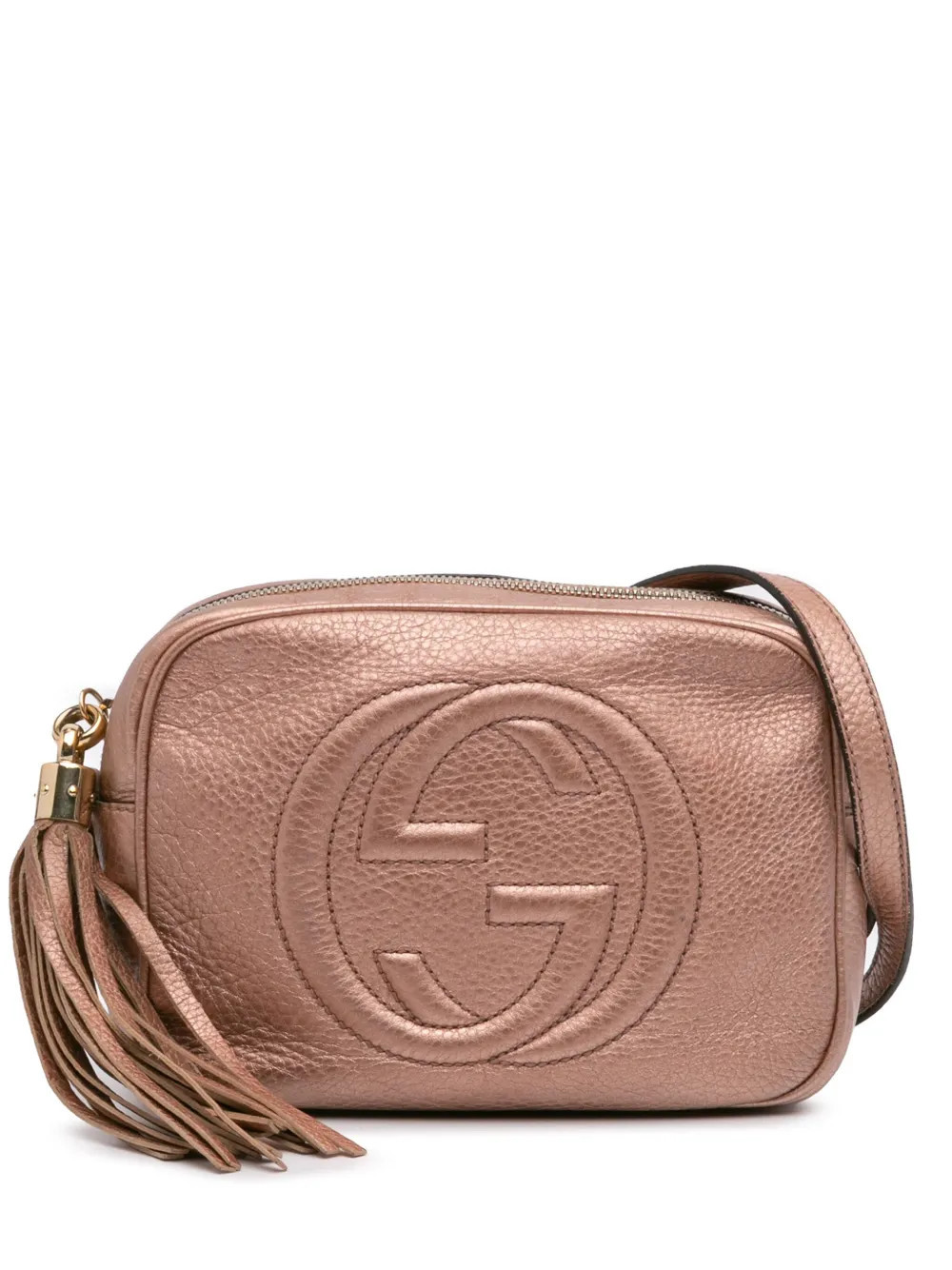 Gucci Pre-Owned 2016-2024 Leather Soho Disco crossbody bag - Gold | Farfetch Global