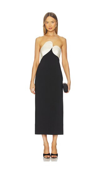 Court Combo Dress in Black & Ivory | Revolve Clothing (Global)