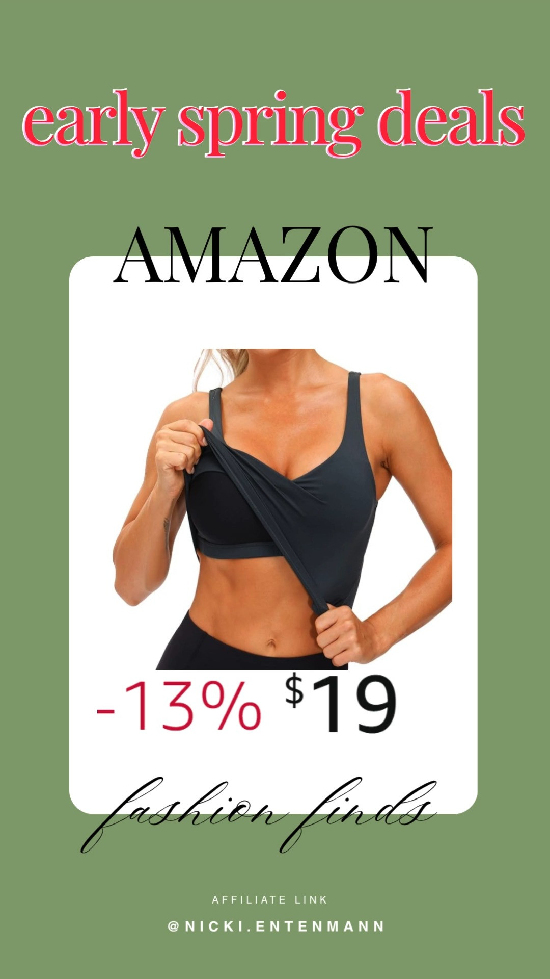 Support meets style in this women’s longline sports bra. Wirefree comfort, padded design, and medium support keep every move confident while looking effortlessly chic 🏋️‍♀️💖👟

#sportsbra #womensactivewear #fitnessfashion #workoutgear #mediumsupportbra #longlinesportsbra #gymstyle #activeweartrends #comfortfit #athleticwear 

 #LTKootd #LTKActive #LTKSaleAlert