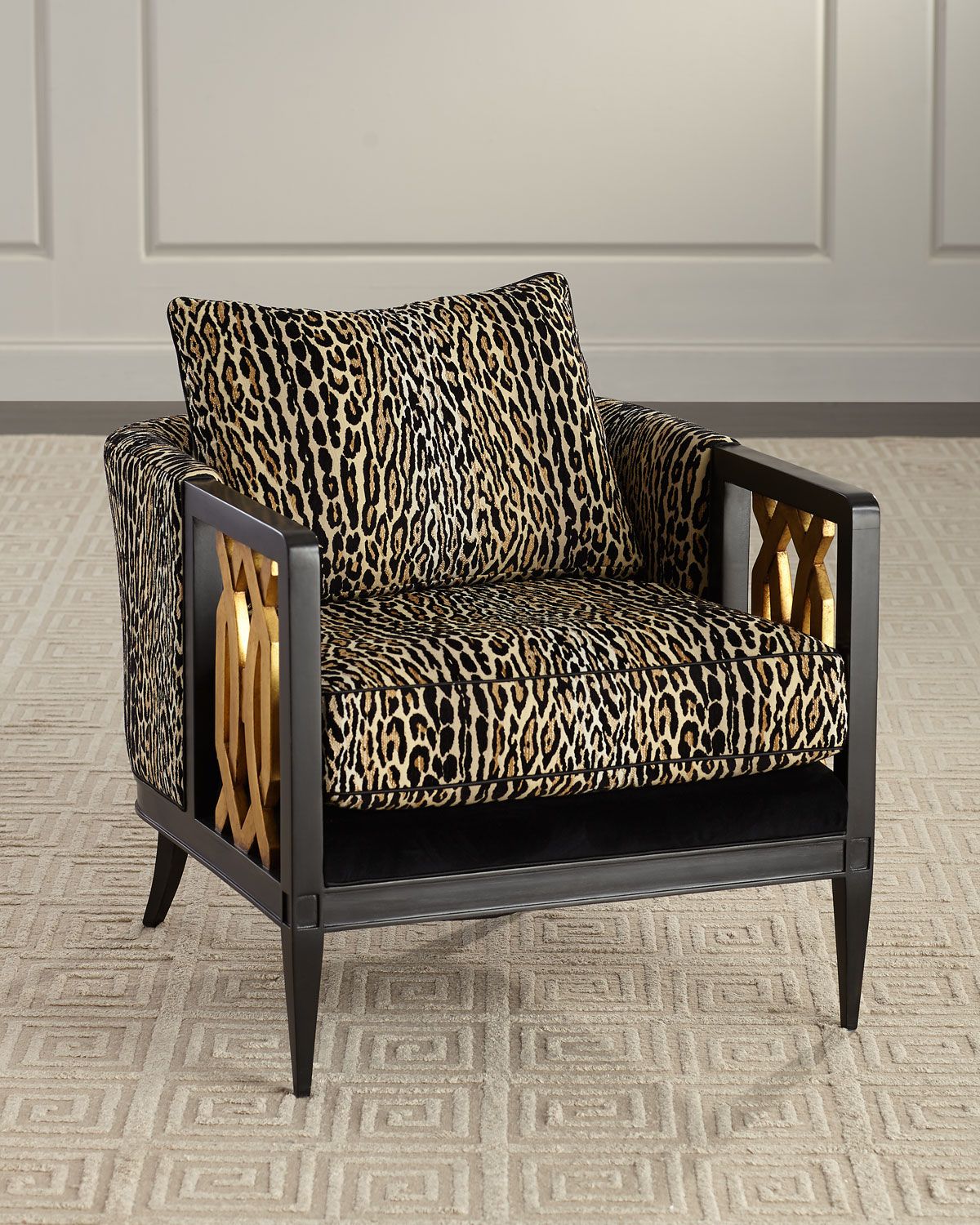 Lucio Leopard Club Chair | Horchow