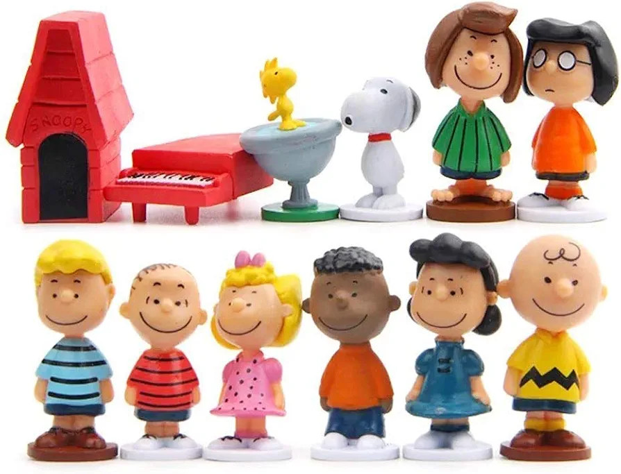 12 peças de topos de bolo Snoopy - suprimentos de decoração de bolo de festa de aniversário p... | Amazon (BR)