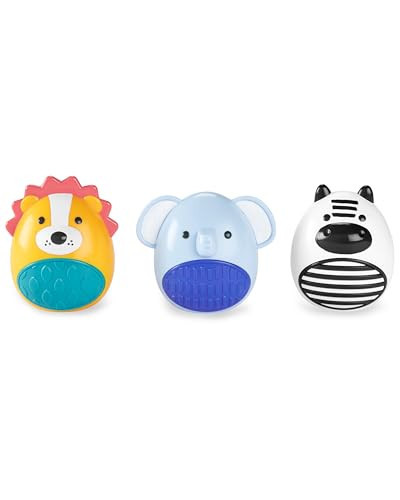 Skip Hop Baby Toy Maracas Jungle Beats Egg Shaker Musical Toy 3-Piece Set | Amazon (US)