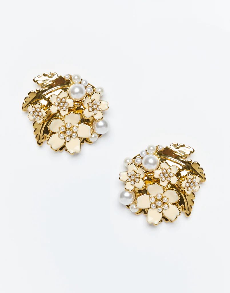 Pre-Order - Gilded Sampaguita Cluster Earrings | Mestiza New York