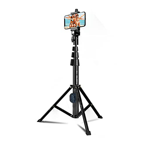 Fugetek 51" Professional Selfie Stick & Tripod, Phone Holder, Removable Bluetooth Remote, Portable A | Amazon (US)