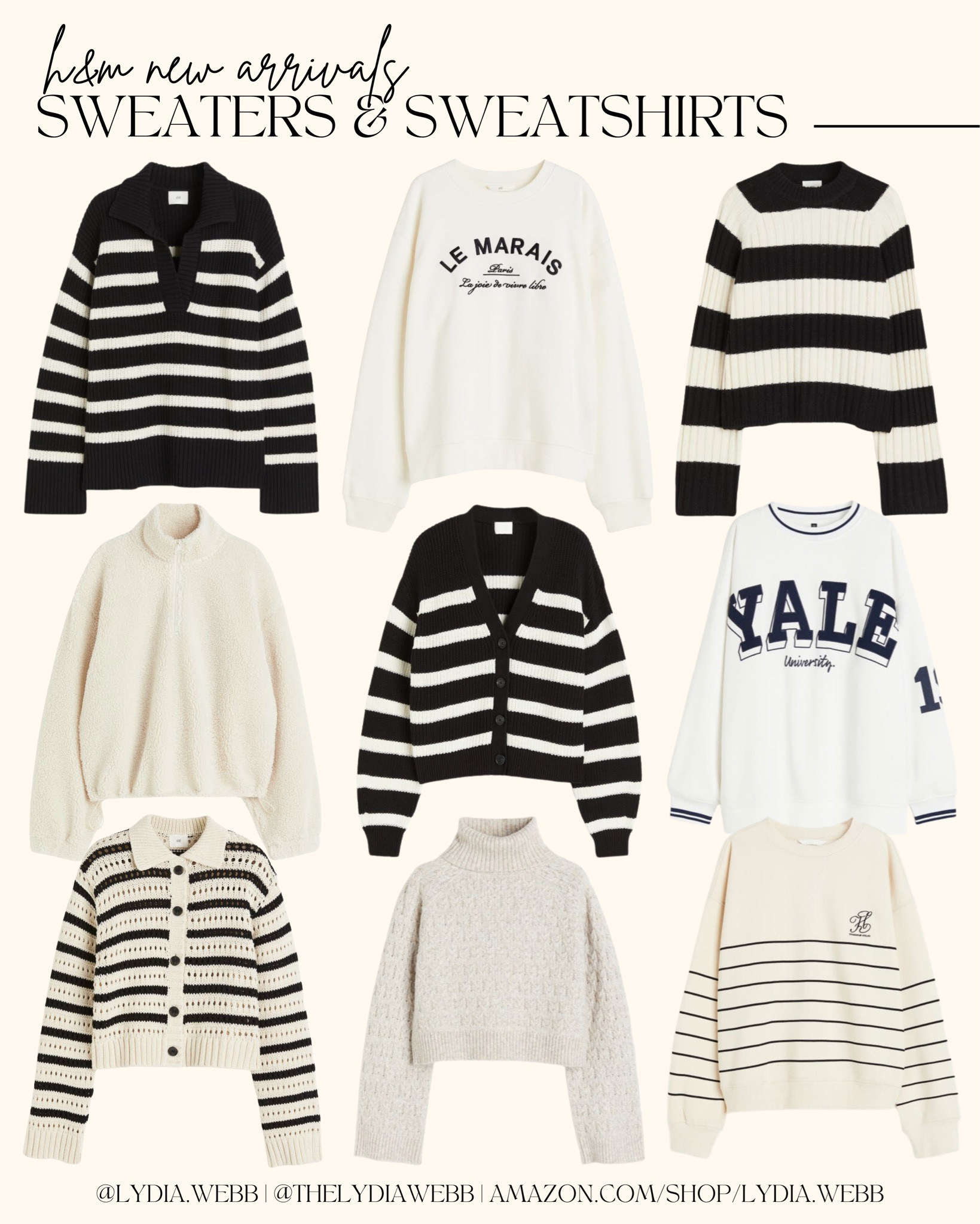 H&M New Sweaters and Sweatshirts

Revolve
Steve Madden
Chelsea boots
Quilted crossbody
Silk pants
Satin shirt
Abercrombie
Winter outfit ideas
Winter new arrivals
Winter booties
Winter fashion
Denim shorts
Maxi skirt
Winter coats
Platform sandals
Winter outfits
Everyday tote
Sun hat
Wide brim hat
Studded sandals
Fall bracelets
Fall dresses 
Strappy heels
Winter sunglasses
Denim jeans
Winter fashion
Winter booties

#LTKSeasonal #LTKstyletip #LTKsalealert