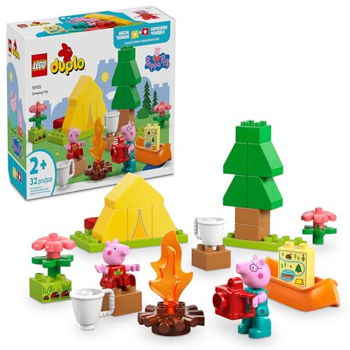 LEGO DUPLO Peppa Pig Camping Trip Toddler Learning Toy - Sensory Toy for Creative and Developmental Play - Fun Birthday Gift for Peppa Pig Fans, Kids, Girls, Boys, Ages 2+ - 10452 | Amazon (US)
