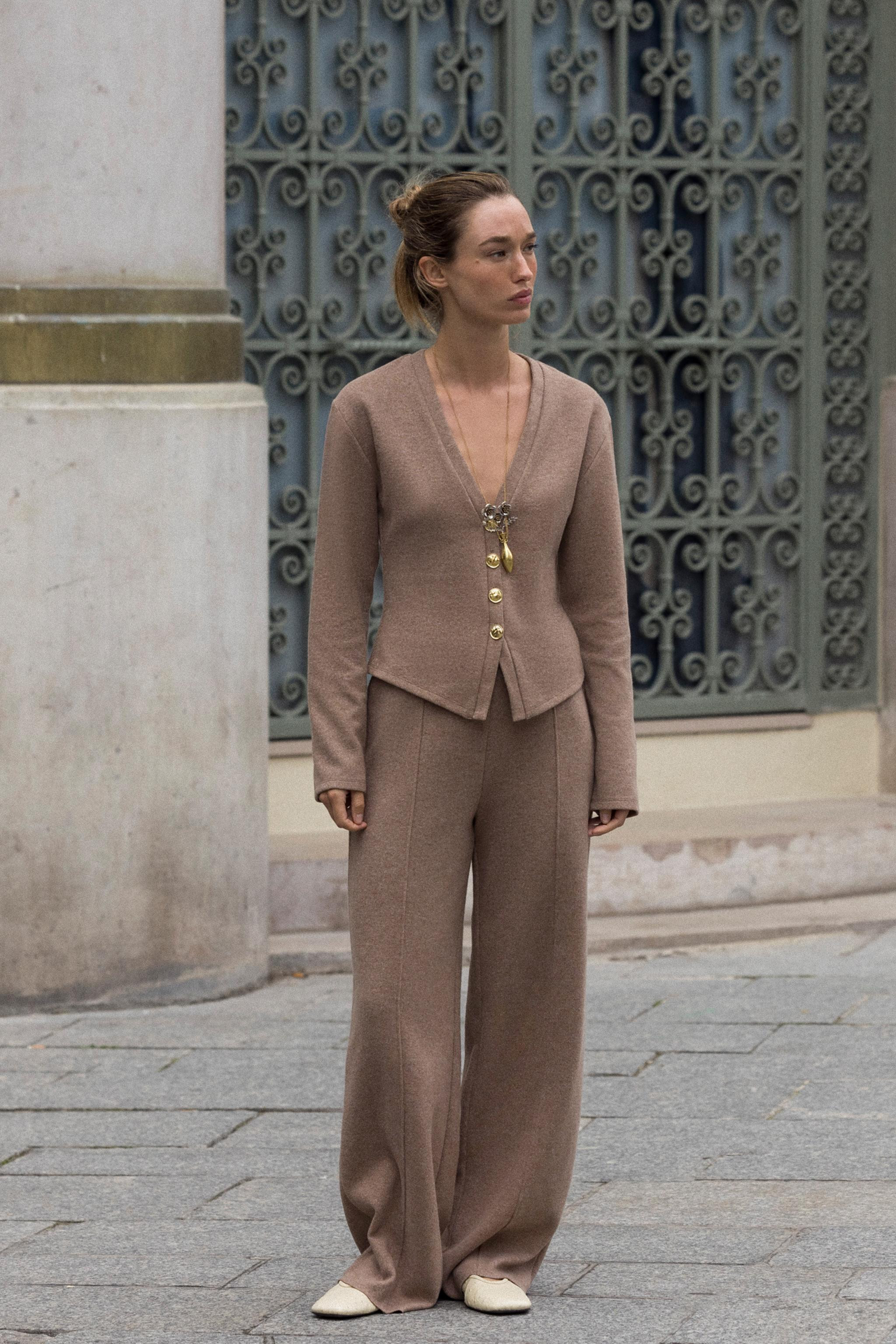 SOFT TOUCH PALAZZO TROUSERS | Zara US