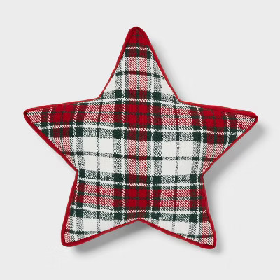 Star Shaped Trad Holiday Decorative Pillow - Threshold™ | Target