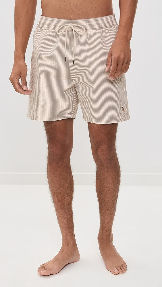 Traveler Seersucker Swim Trunks 6" | Shopbop