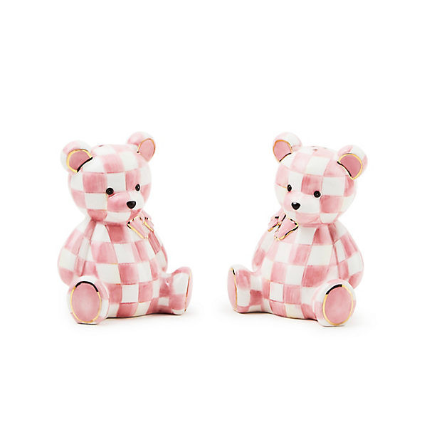 MacKenzie-Childs Rosy Bear Salt & Pepper Set | MacKenzie-Childs