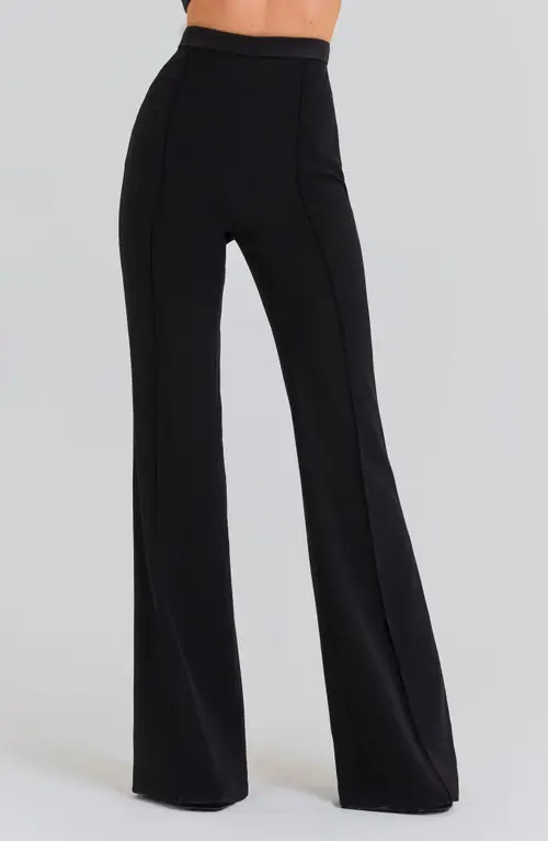 NADINE MERABI Flare Pants in Black at Nordstrom, Size 2 | Nordstrom