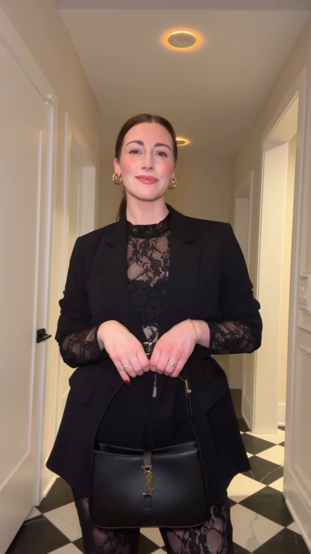 Jumpsuit, black jumpsuit, lace jumpsuit, lace, lace outfit, black lace, black lace outfit, christmas outfit, holiday outfit, holiday party, Christmas party, New Year’s Eve, New Year’s Eve outfit, New Year’s Eve party, New Year’s Eve night out, girls night out, oversized blazer, black blazer, oversized blacked blazer, lace bra, black lace bra, sling back heels, black sling back heels, designer looks, black handbag, black purse, gold earrings, thin waist belt, thin belt, amazon, Amazon finds, Amazon fashion, Amazon looks, looks for less, gift guide, style tip, 

#LTKFindsUnder100 #LTKHoliday #LTKootd