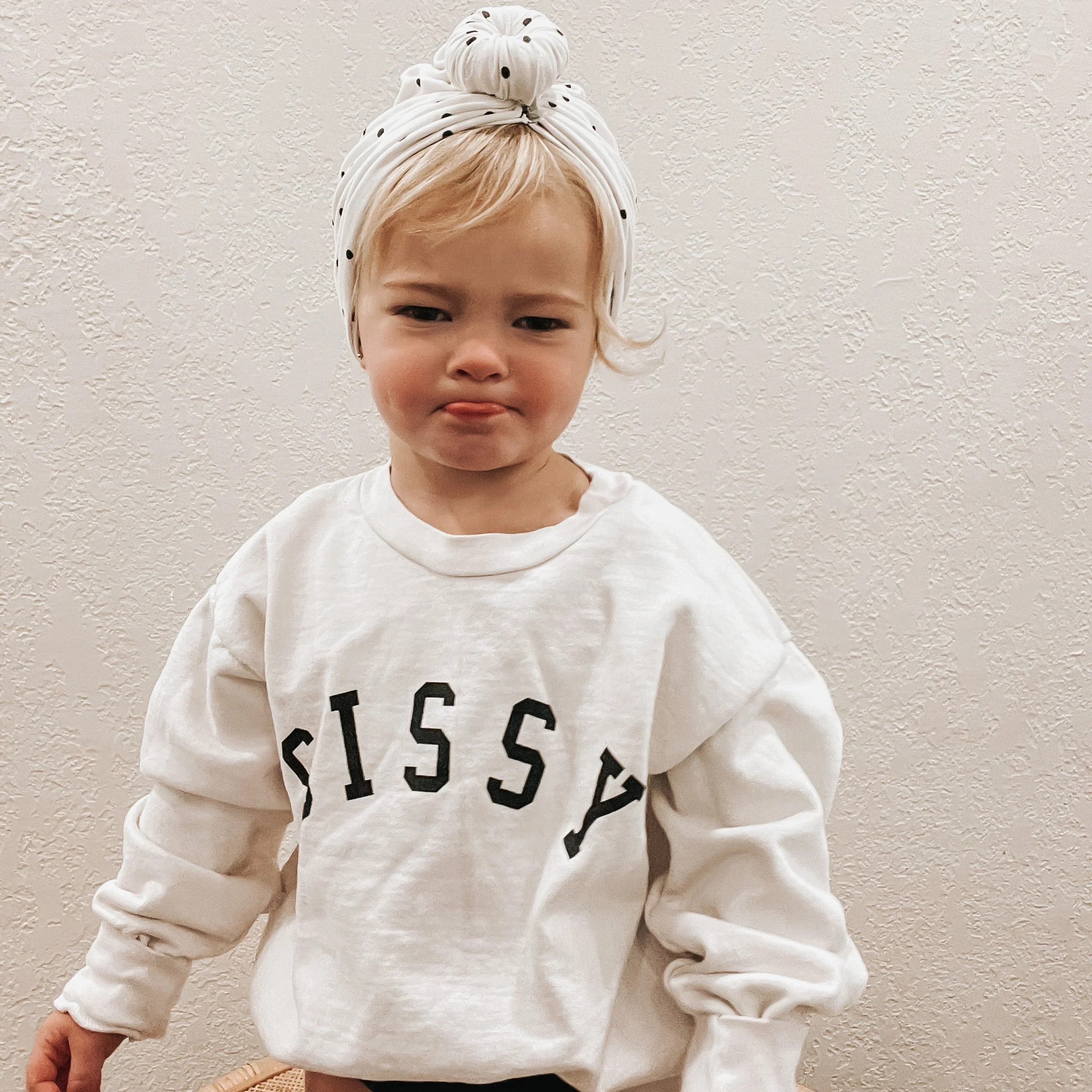 Kids Sissy® Everyday Girls Sweatshirt in Powder Color | Ford and Wyatt