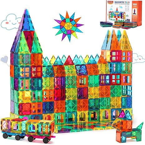 Magnetic Tiles Building Blocks, Magnet Toys for Kids, STEM Approved Educational Toys,3D Magnet Pu... | Amazon (US)