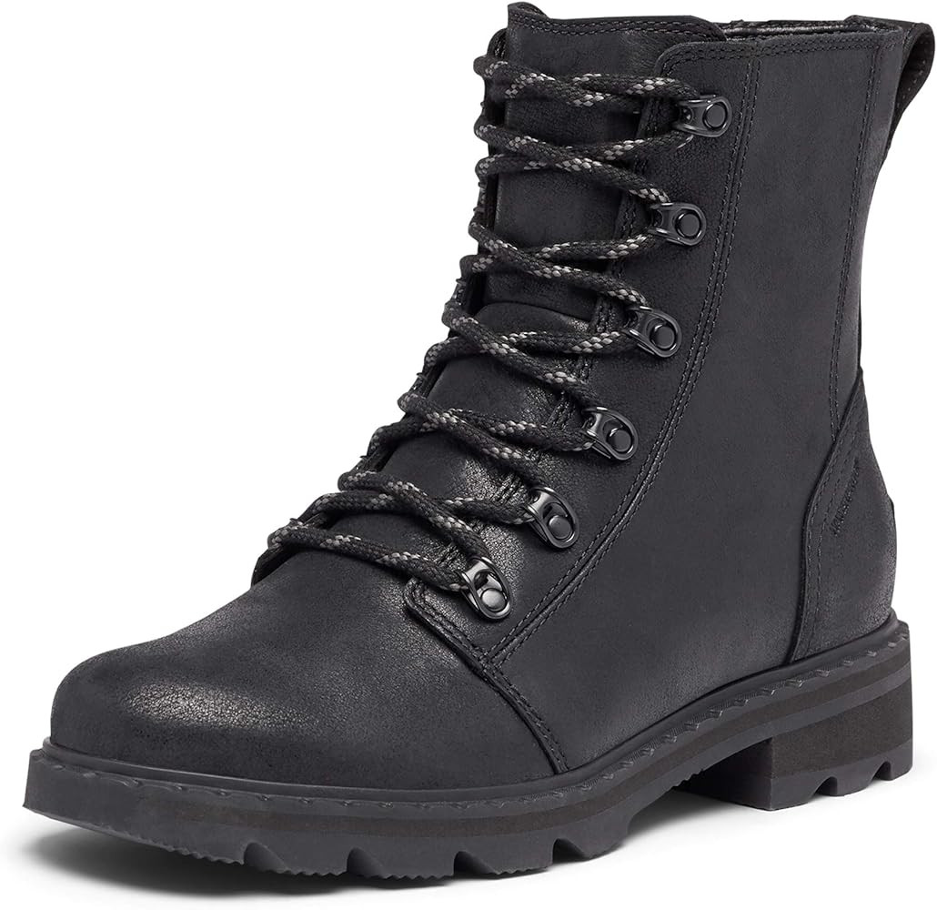 Womens Sorel Lennox Lace Rouge Smart Work Leather Ankle Boots | Amazon (US)