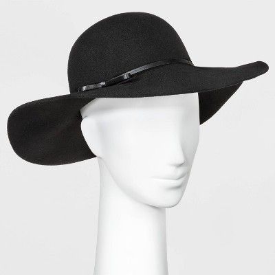 Women's Felt Floppy Hat - A New Day™ Black One Size | Target