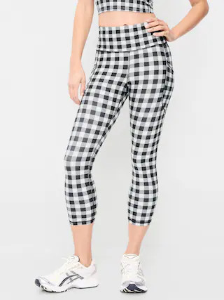 High-Waisted PowerSoft Crop Pocket Leggings | Old Navy (US)