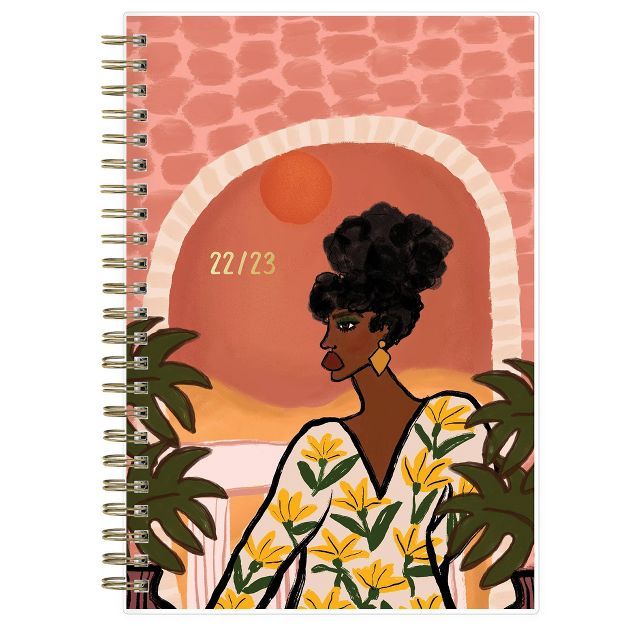 2022-23 Academic Planner Weekly/Monthly Frosted 5"x8" Desert Wanderer Lady - Bouffants and Broken... | Target