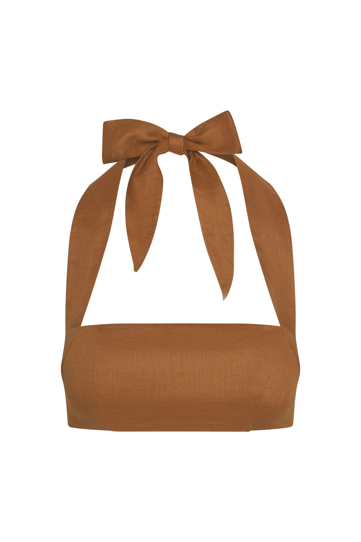 Montserrat Top - Caramel Linen | Monday Swimwear