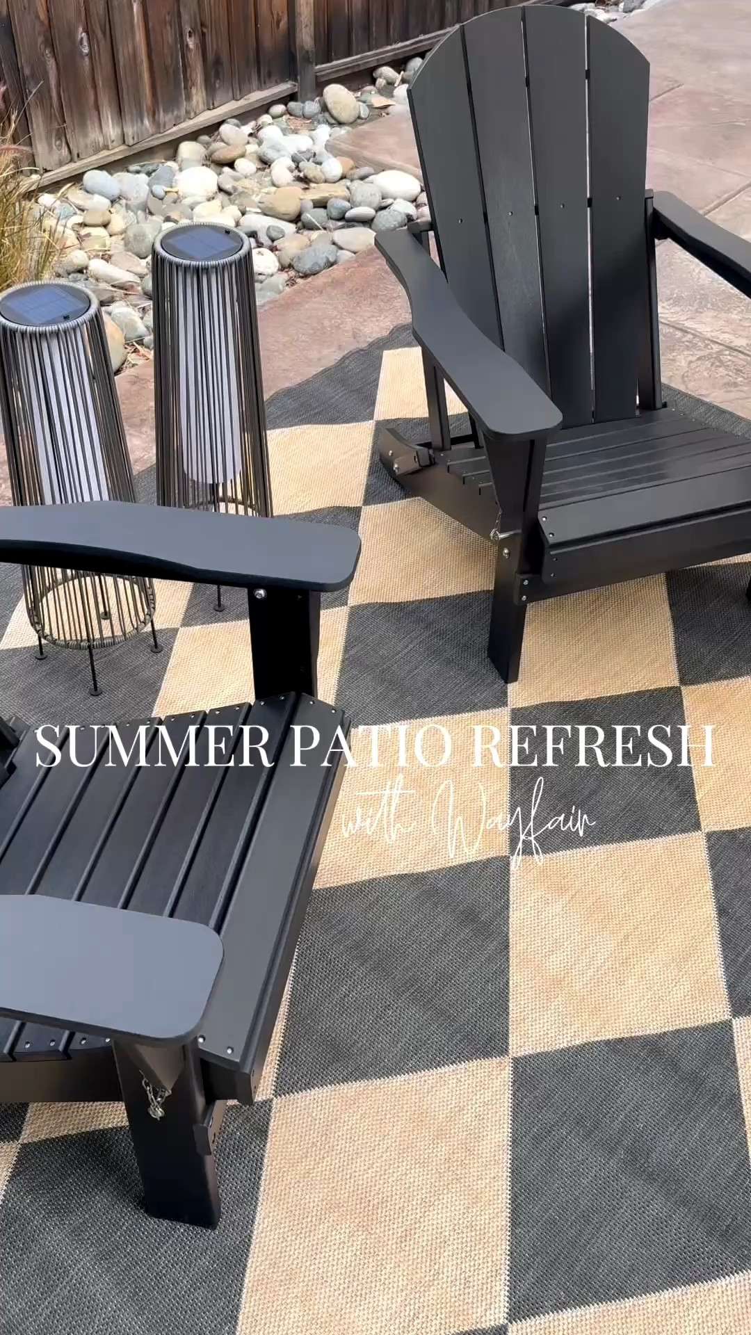 #AD summer days on the patio just hit different ☀️✨

I’ve been refreshing our outdoor space with pieces from the @Wayfair  Hot Summer Sale and honestly found SO many good neutral finds lately 🙌 Up to 70% off + fast & easy delivery on orders over $35 makes this such a good time to shop 👏

From the Adirondack chairs to the outdoor rug, these are the kinds of pieces that instantly make a backyard feel more elevated and ready for summer hosting

✔️ major Hot Summer Sale savings
✔️ easy pieces to mix + match

#wayfair #WayfairPartner #summersale #summerstyle