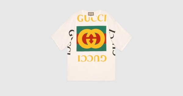 Gucci - Oversize T-shirt with Gucci logo | Gucci (US)