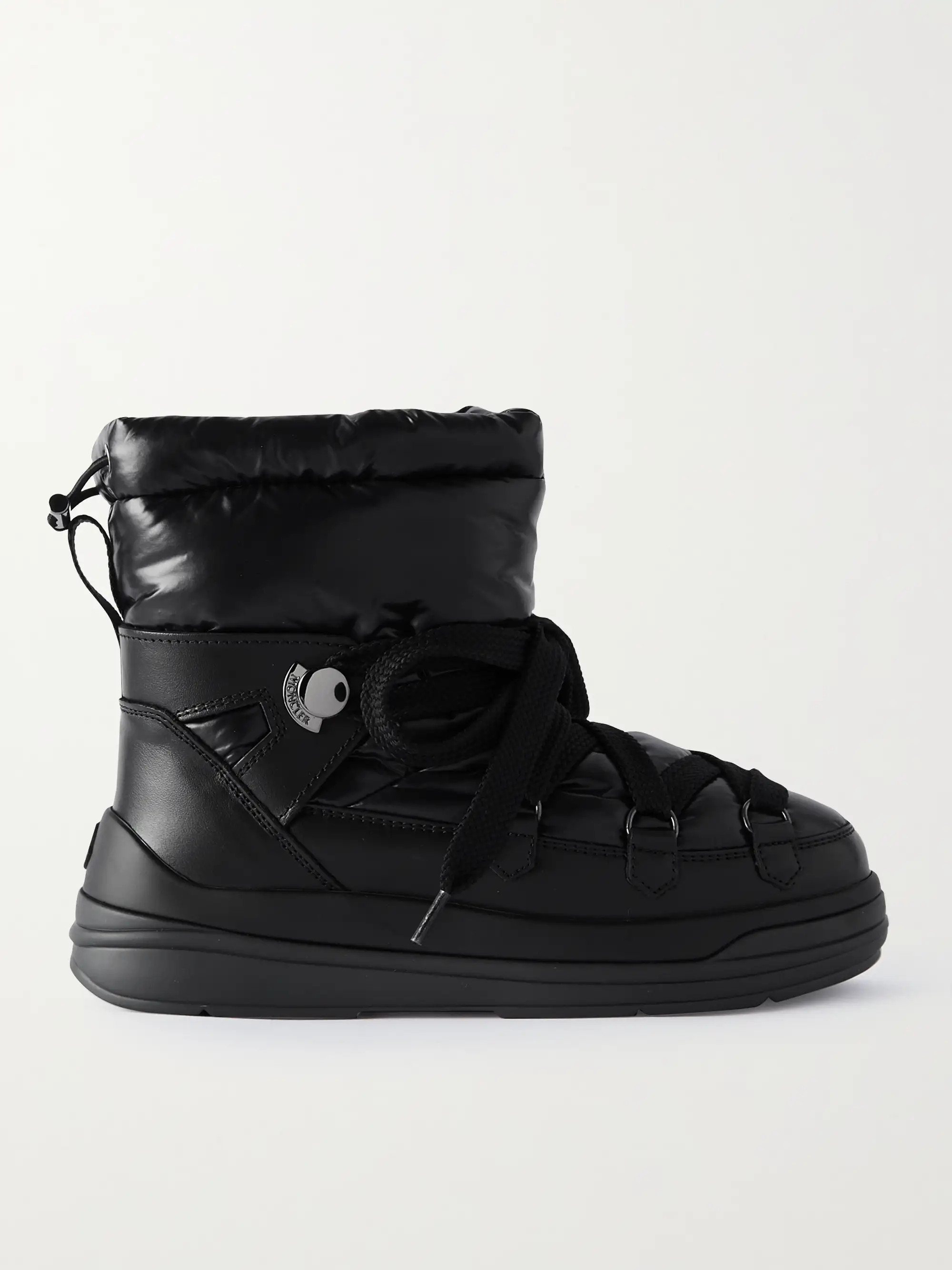 Insolux leather-trimmed shell snow boots | NET-A-PORTER (US)