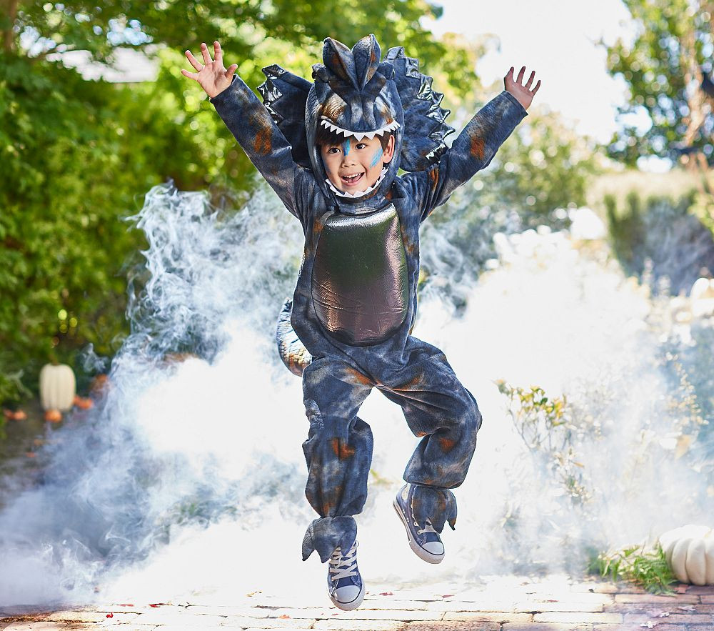 Dilophosaurus Dinosaur Light-Up Halloween Costume | Pottery Barn Kids